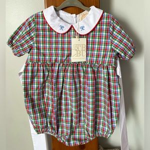 NWT Beaufort Bonnet Company Cindy Lou Sash Bubble 3T